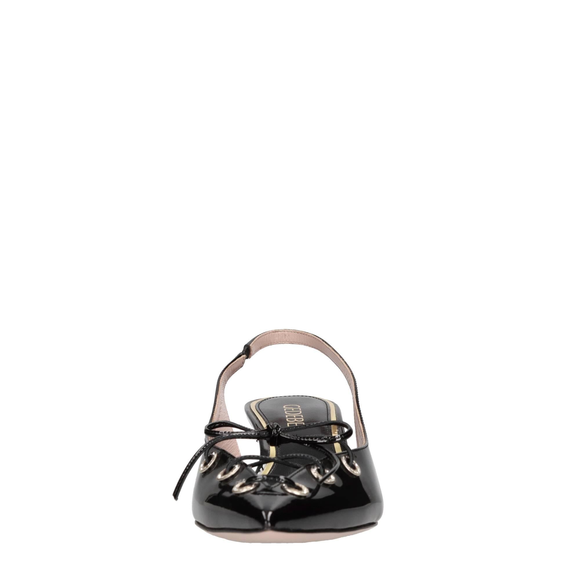 Décolleté slingback Suzie in vernice 