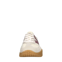 Sneakers in camoscio e tessuto 