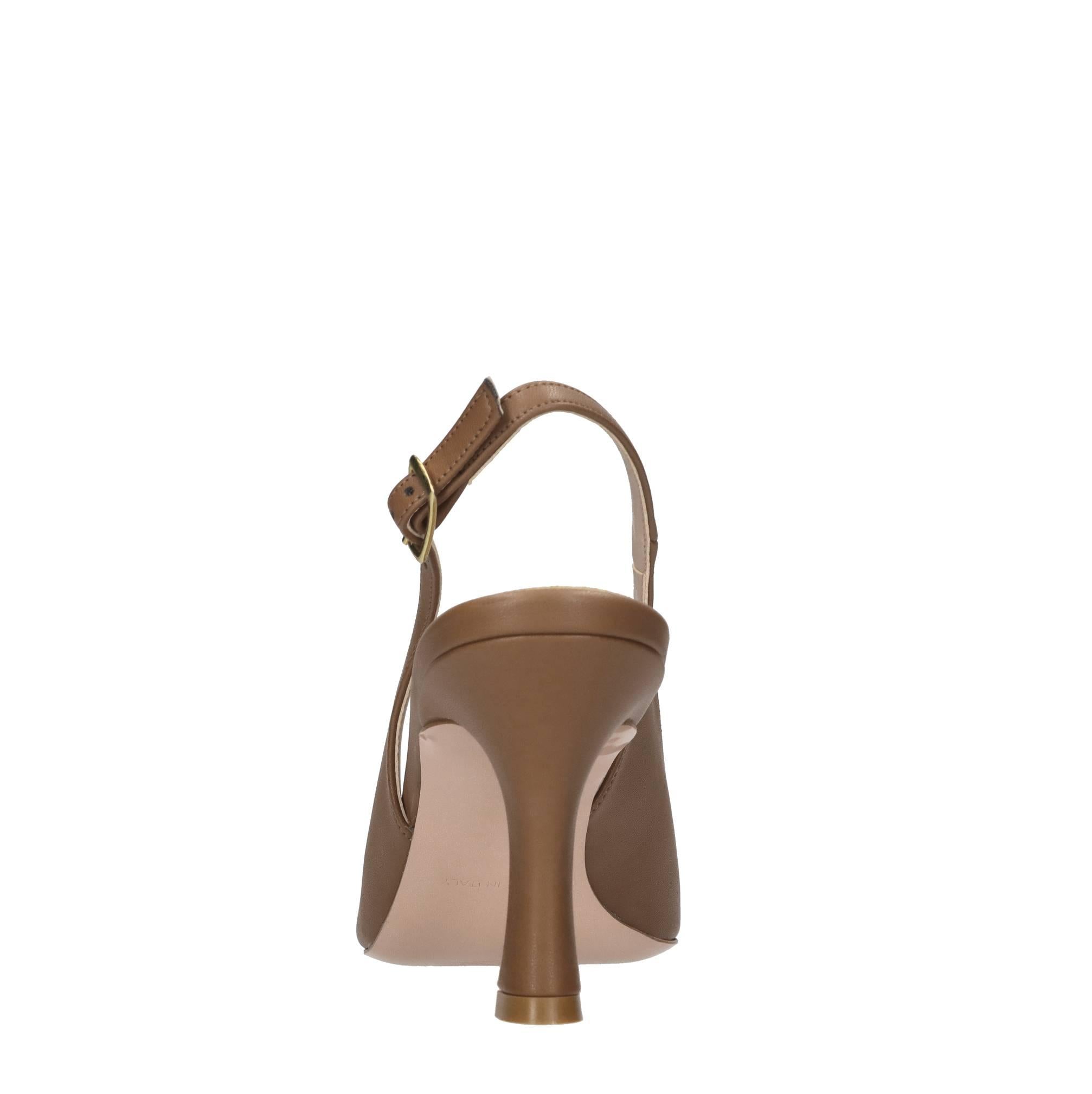 Décolléte slingback in pelle 