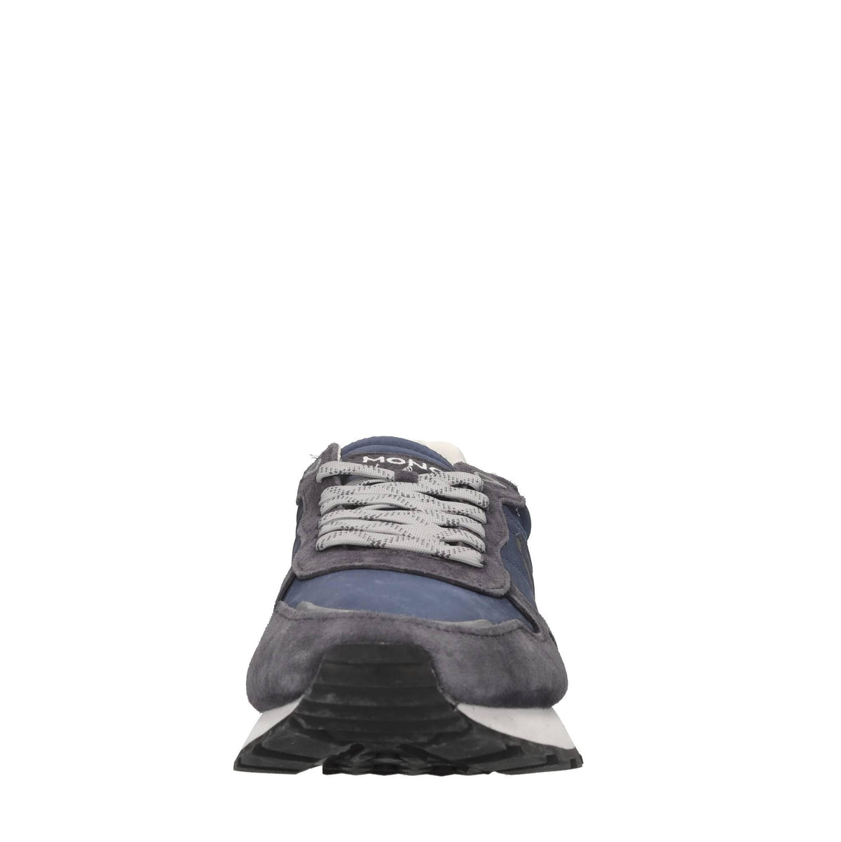 Sneakers in pelle e tessuto 