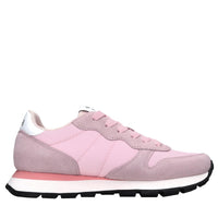 Sneakers in camoscio e pelle 