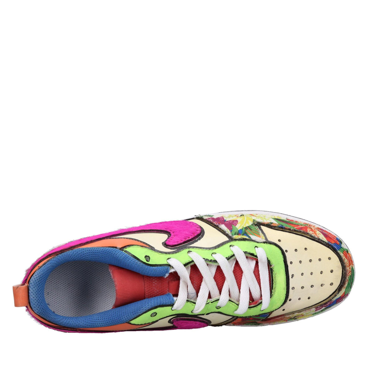 Sneakers in ecopelle e tessuto 