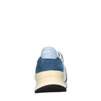 Sneakers in camoscio e tessuto 