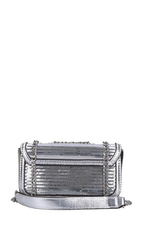 Borsa in ecopelle e paillettes 
