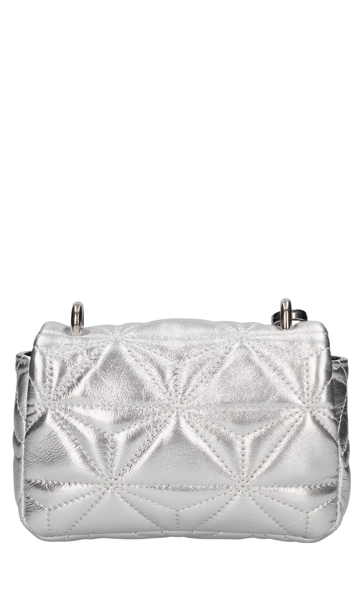 Borsa mini in pelle laminata 