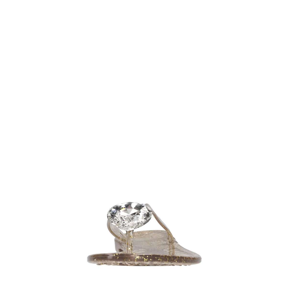 Sandali flat Jelly Glitter in PVC e Swarovski 