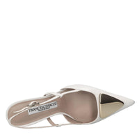 Décolleté slingback in pelle 