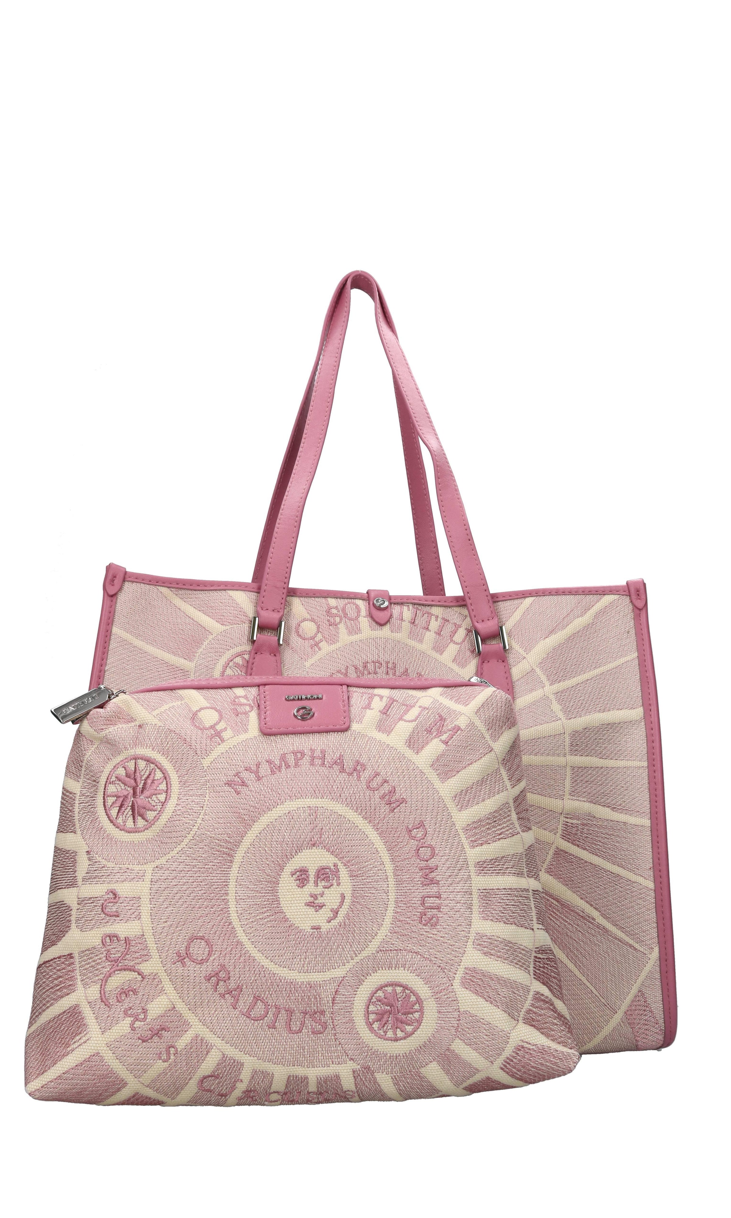 Borsa in tessuto ed ecopelle 