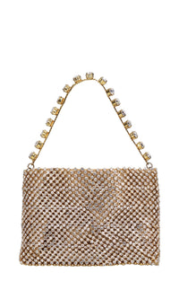 Borsa modello AURORA in tessuto e strass 