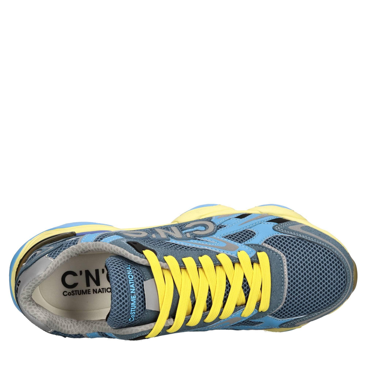 Sneakers in ecocamoscio e tessuto 