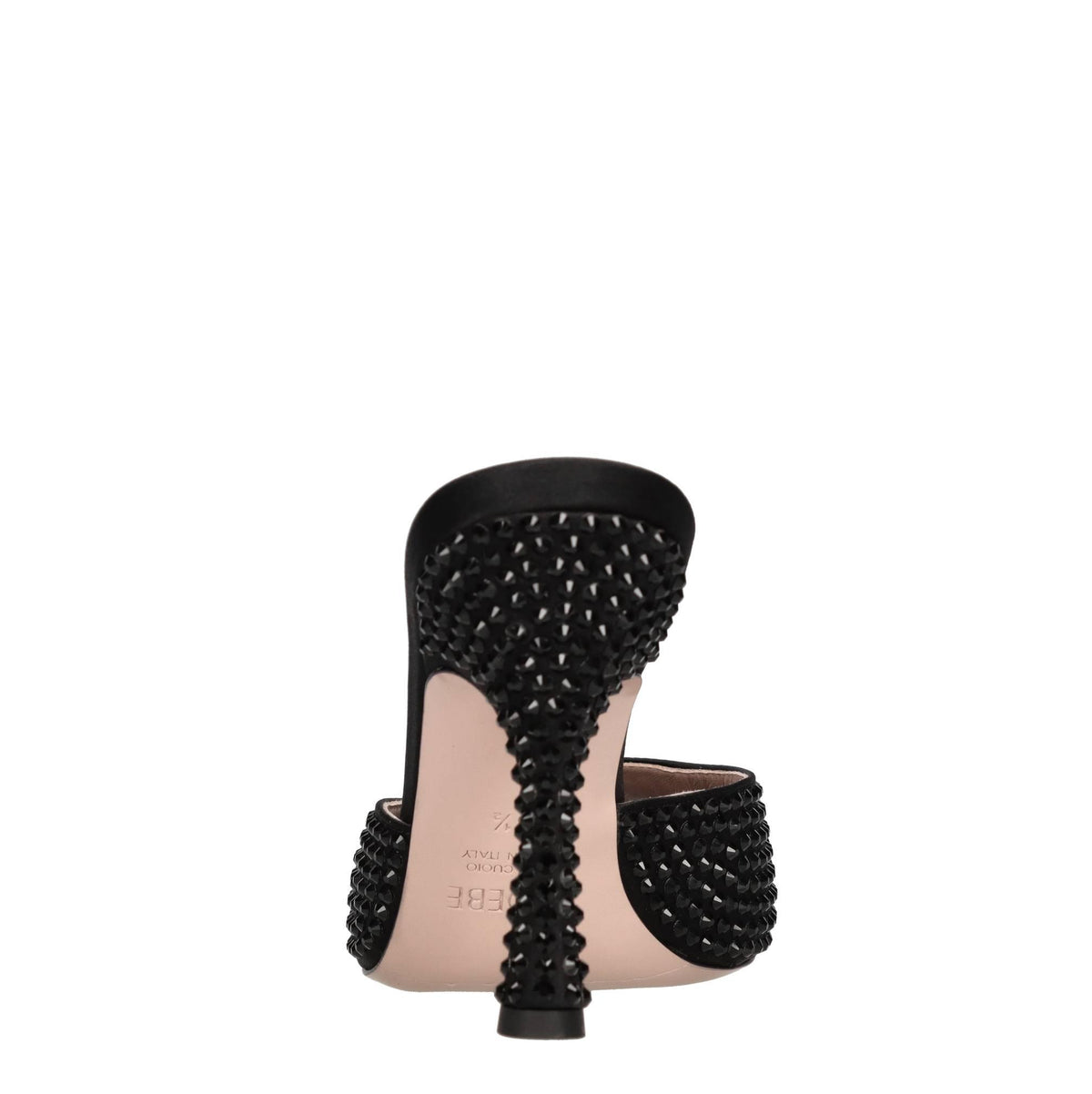 Mules Dita 95 in raso e strass 
