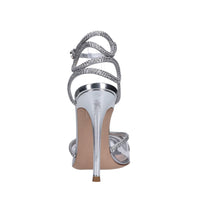 Décolleté slingback in pelle e plexi 