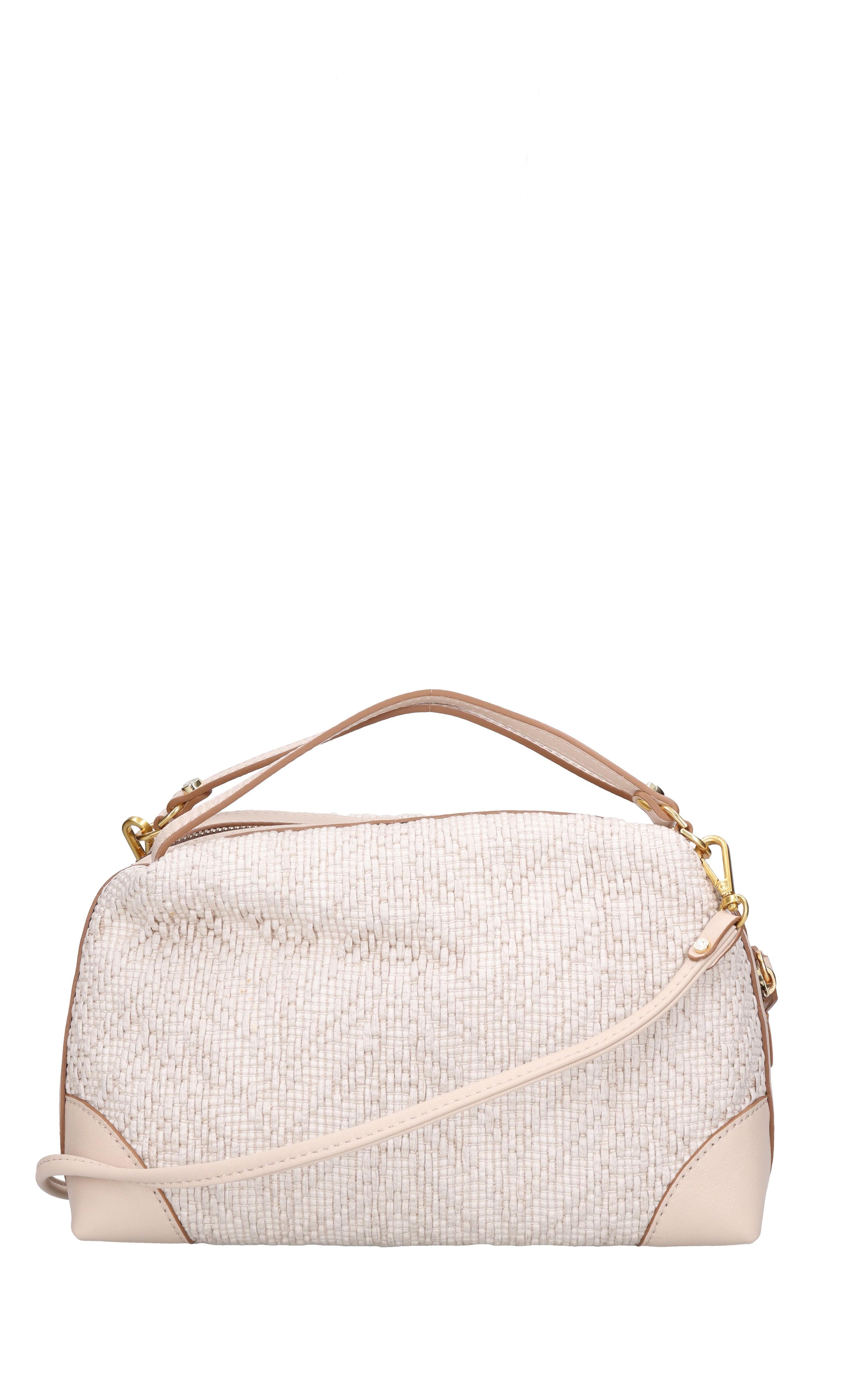 Borsa in tessuto e pelle 