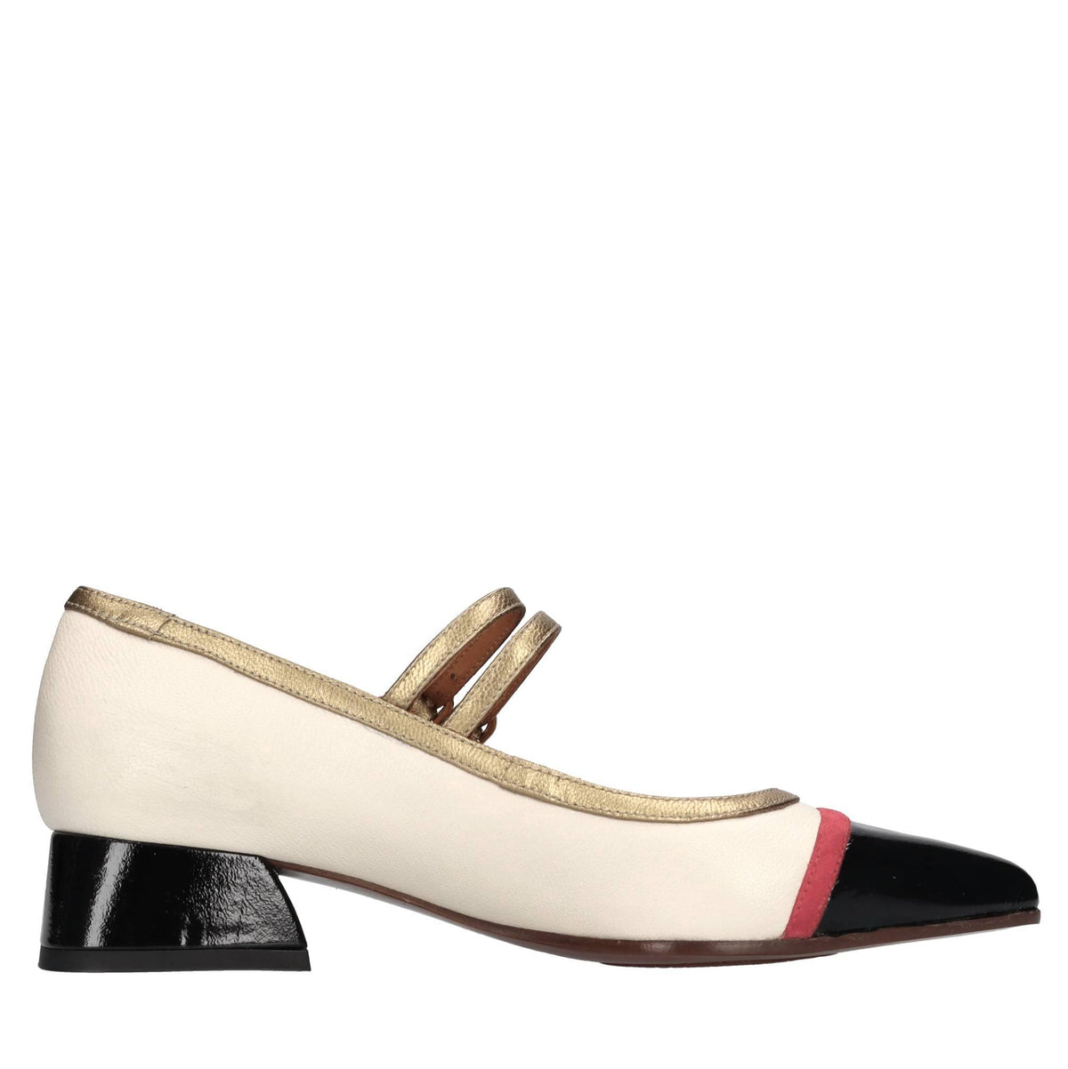 Décolleté modello Hika in pelle 