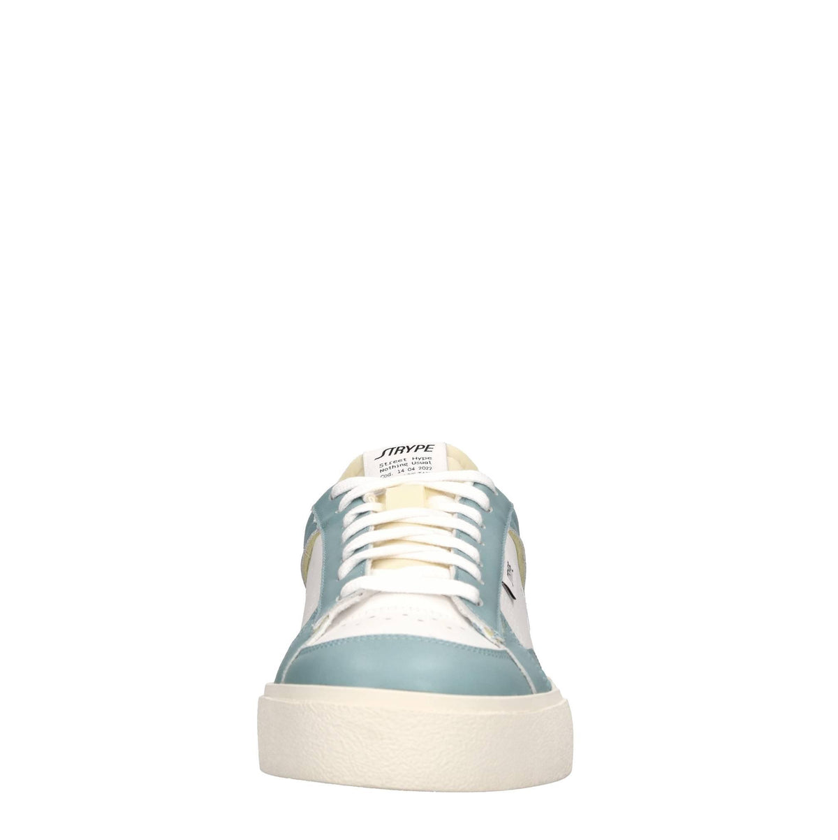 Sneakers in pelle e tessuto 