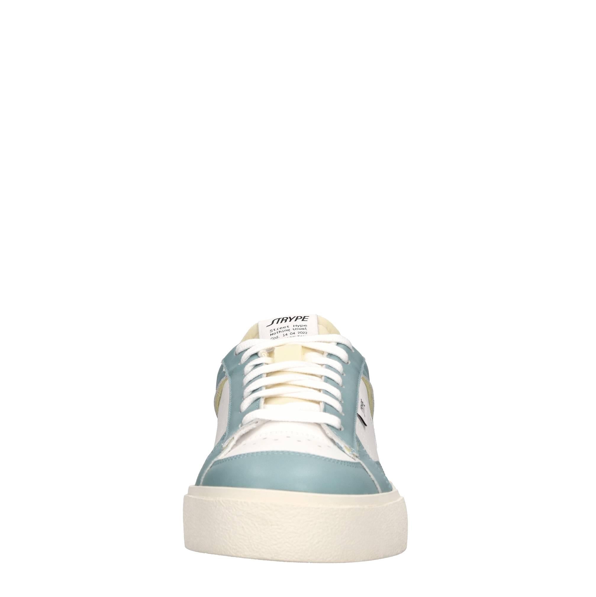 Sneakers in pelle e tessuto 
