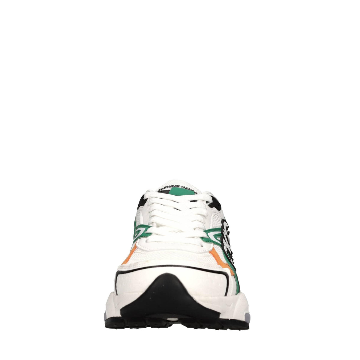 Sneakers in camoscio e tessuto 