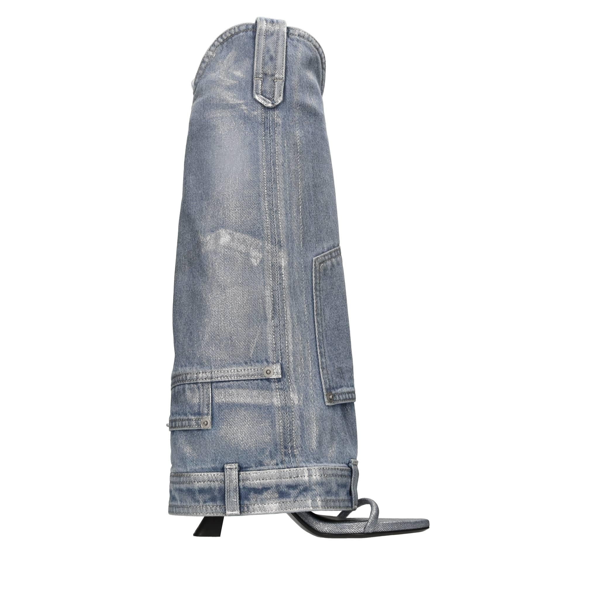 Sandali in denim 