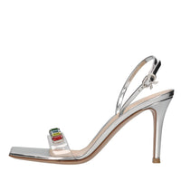 Sandali modello RIBBON CANDY in plexi e pelle 