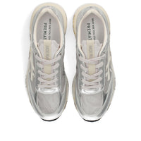 Sneakers in tessuto pelle ed ecopelle 