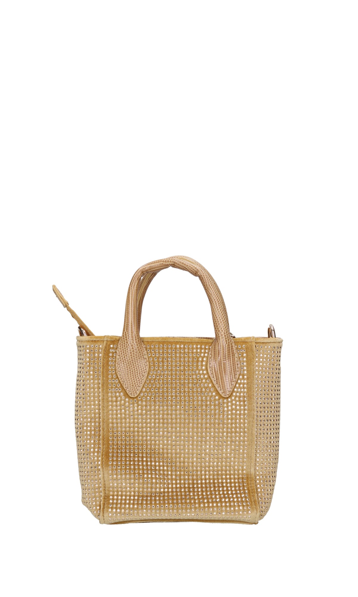 Borsa in Tessuto e Strass 