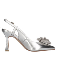 Décolleté slingback in pelle 