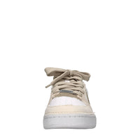 Sneakers in ecopelle e tessuto 