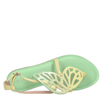 Sandali flat modello BUTTERFLY FLAT in pelle 