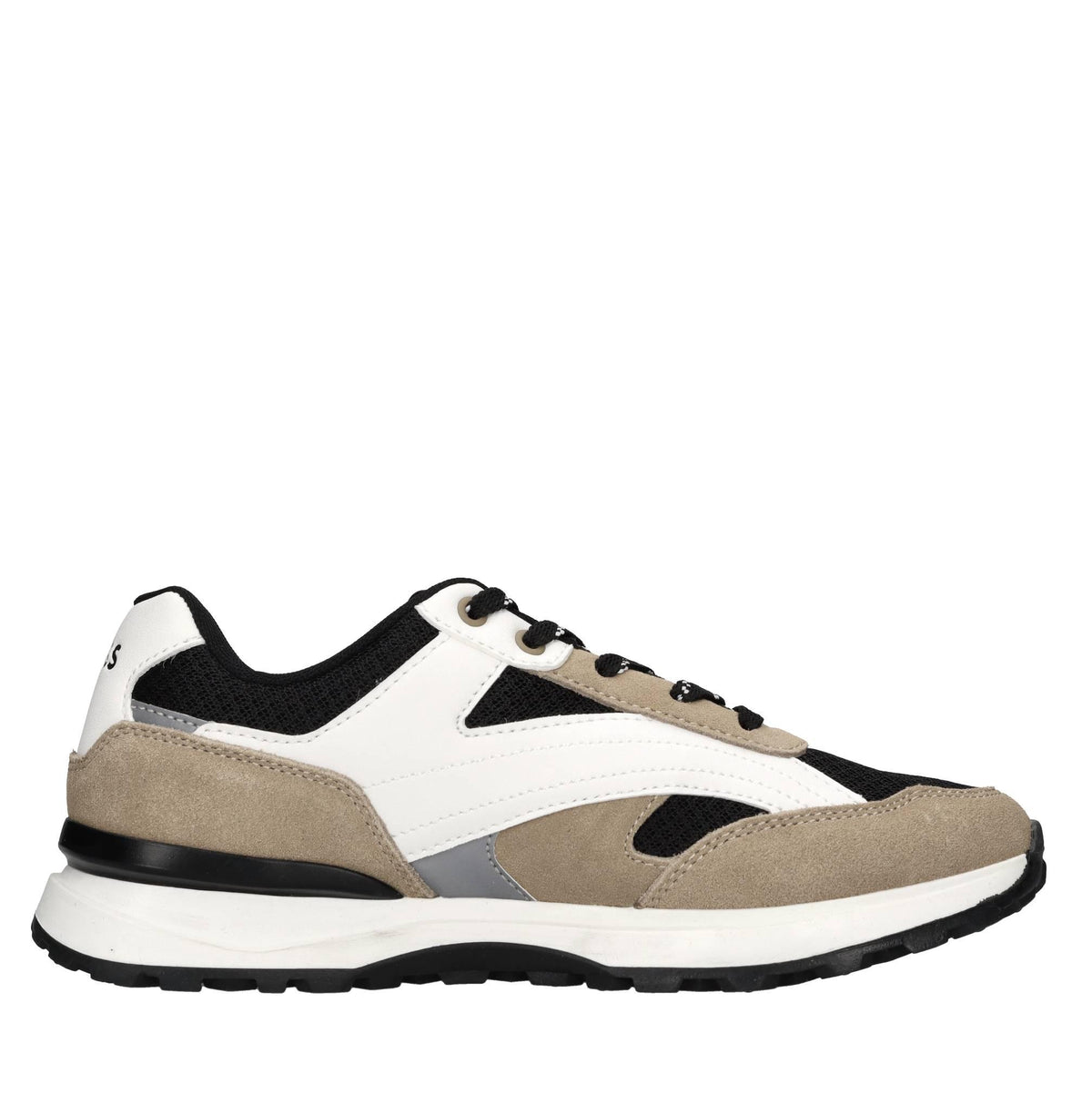 Sneakers in camoscio e tessuto 