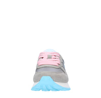 Sneakers in camoscio pelle e tessuto 