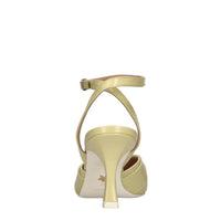 Décolleté slingback in pelle 