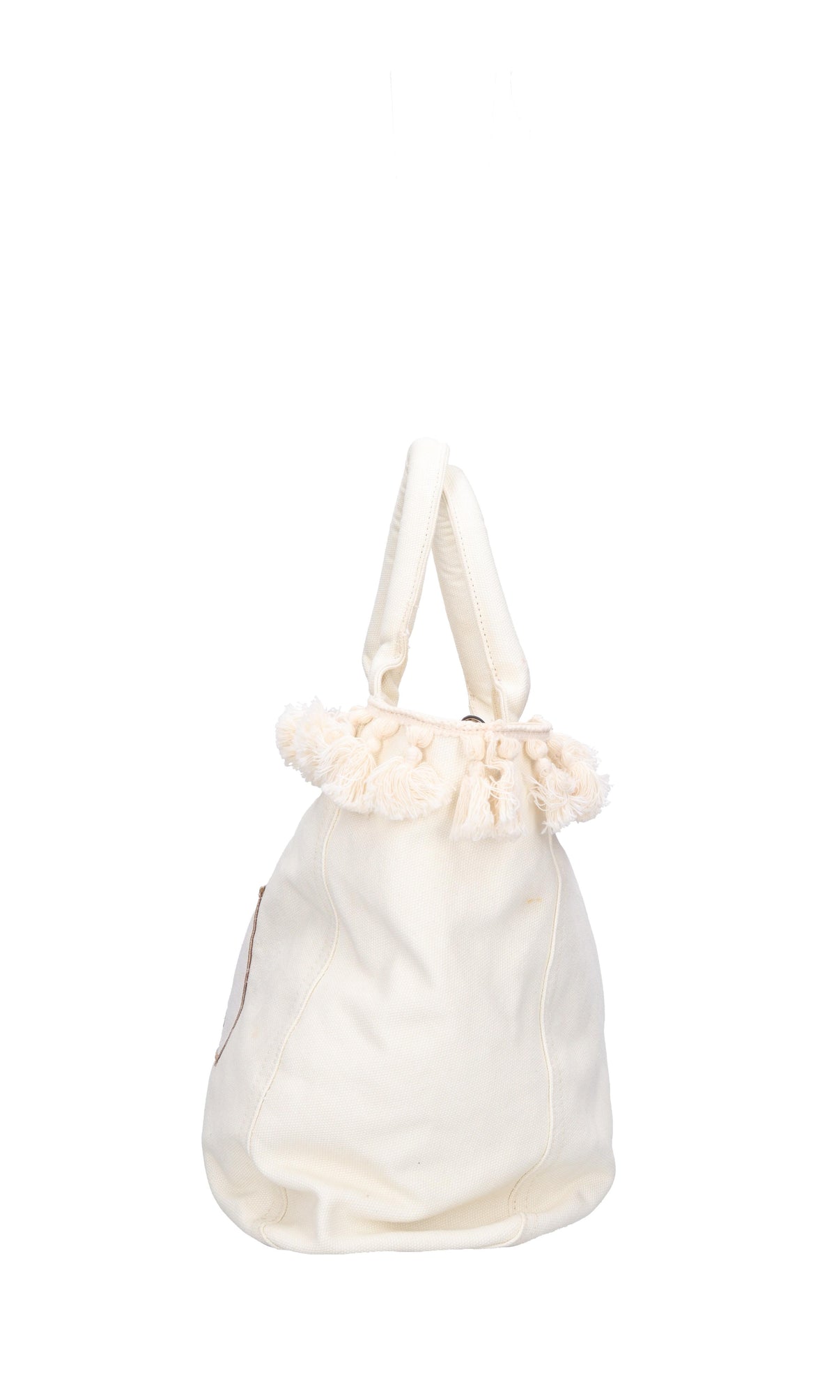 Shopping bag in canvas con nappine. 