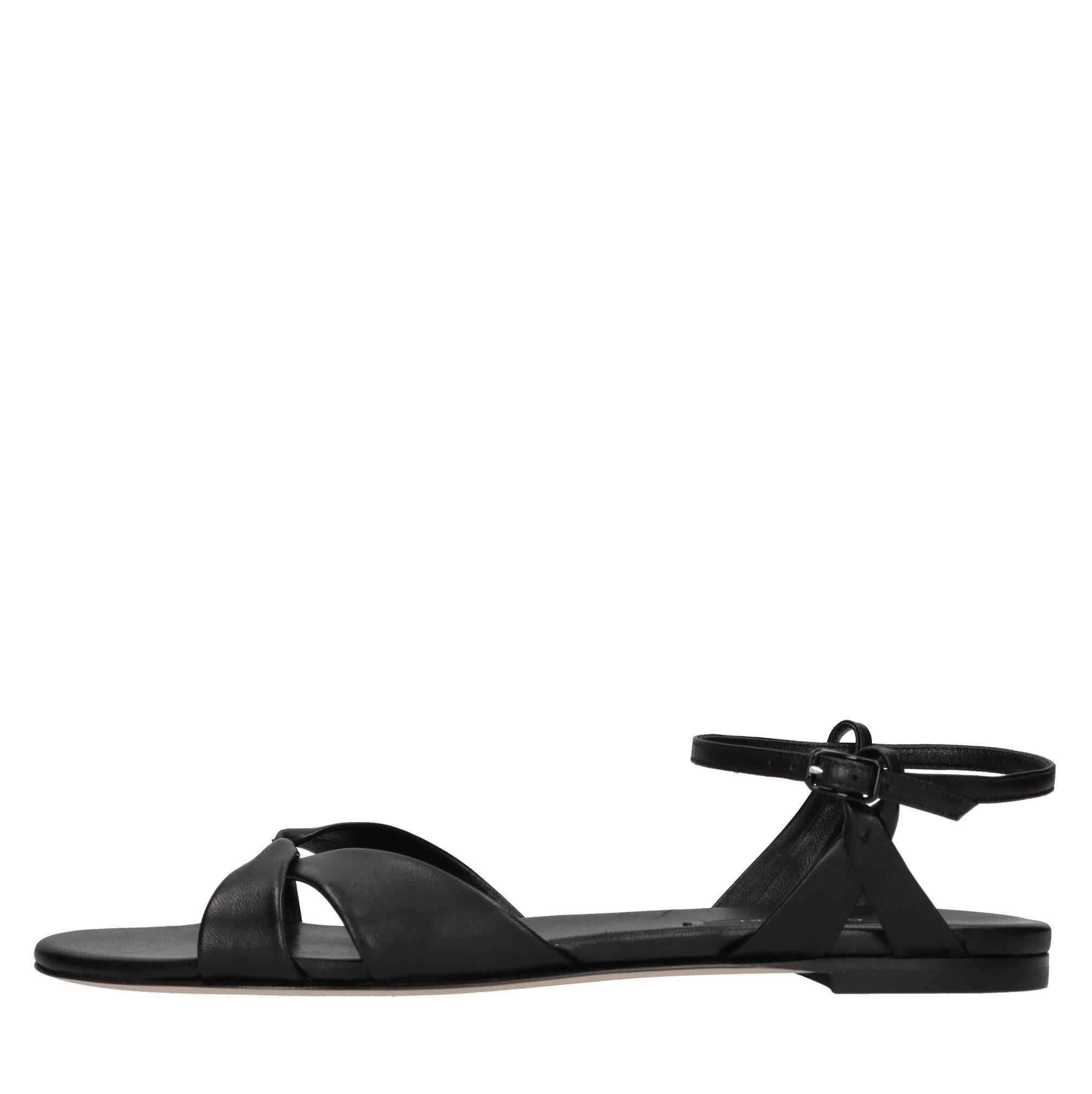 Sandali flat Minorca in pelle 