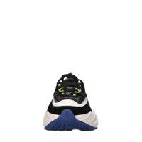 Sneakers Run Row in pelle e tessuto 