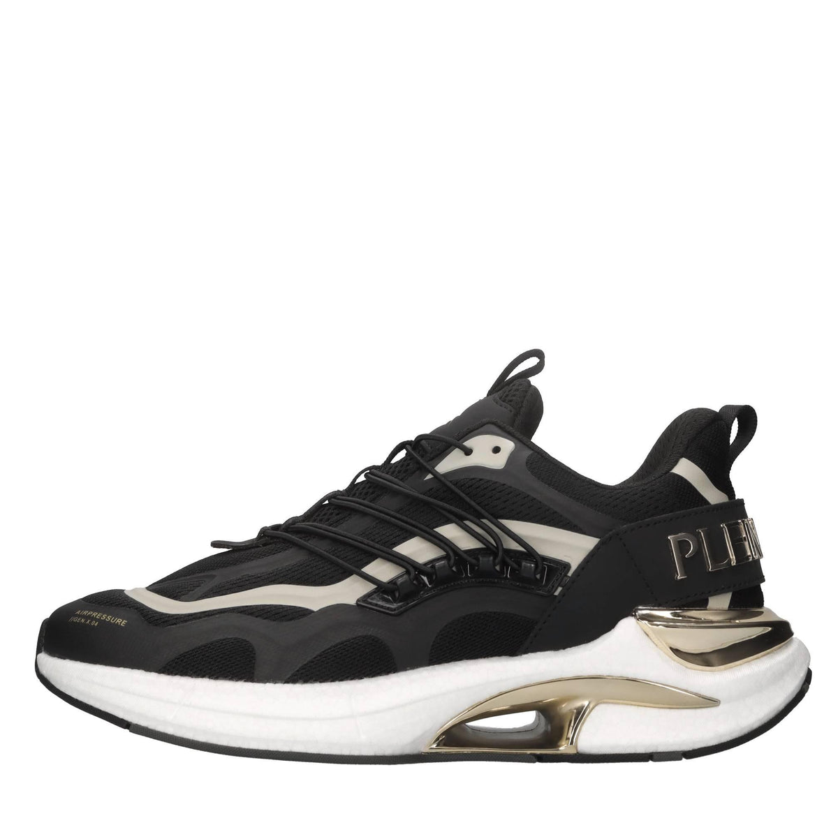 Sneakers in ecopelle e tessuto 