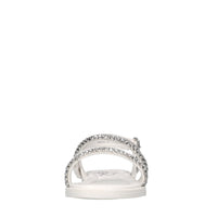 Sandali in ecopelle e strass 