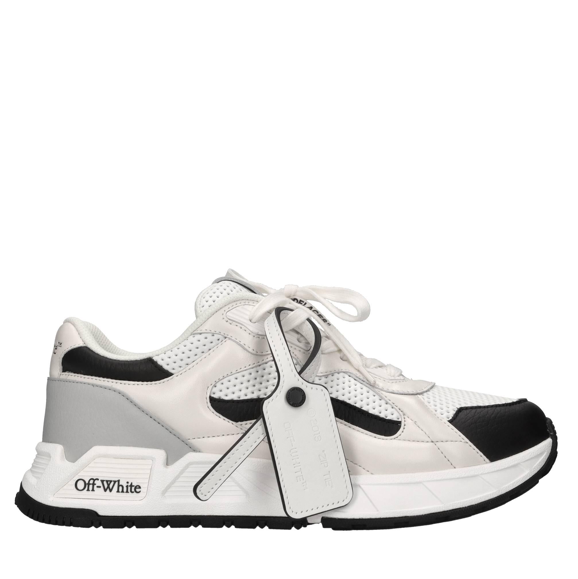Sneakers Kick Off in pelle e tessuto 