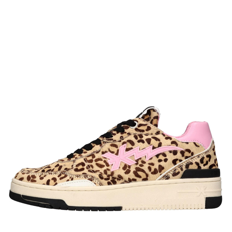 Sneakers in pelle ed ecocavallino 