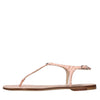 CASADEI Jurassic flat leather sandals