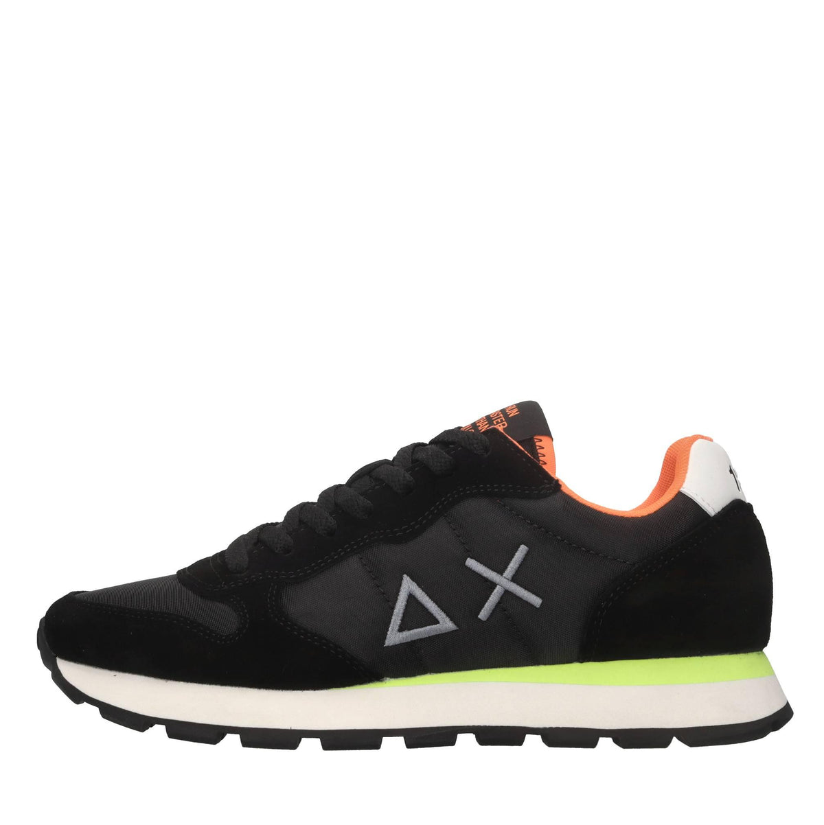 Sneakers in pelle ecopelle e tessuto 