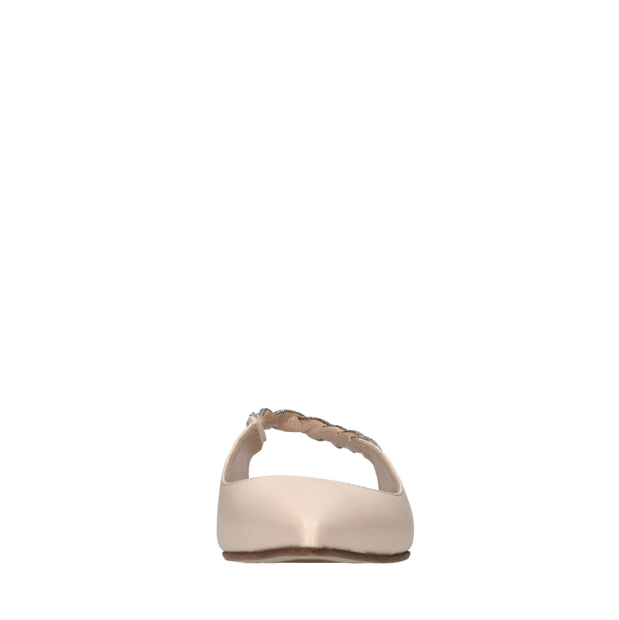Ballerine slingback in pelle e microstrass 