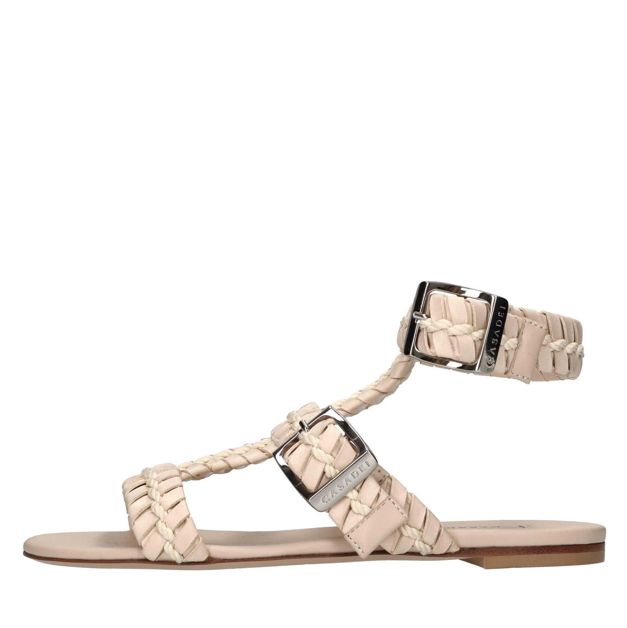 Sandali flat Penelope in pelle 