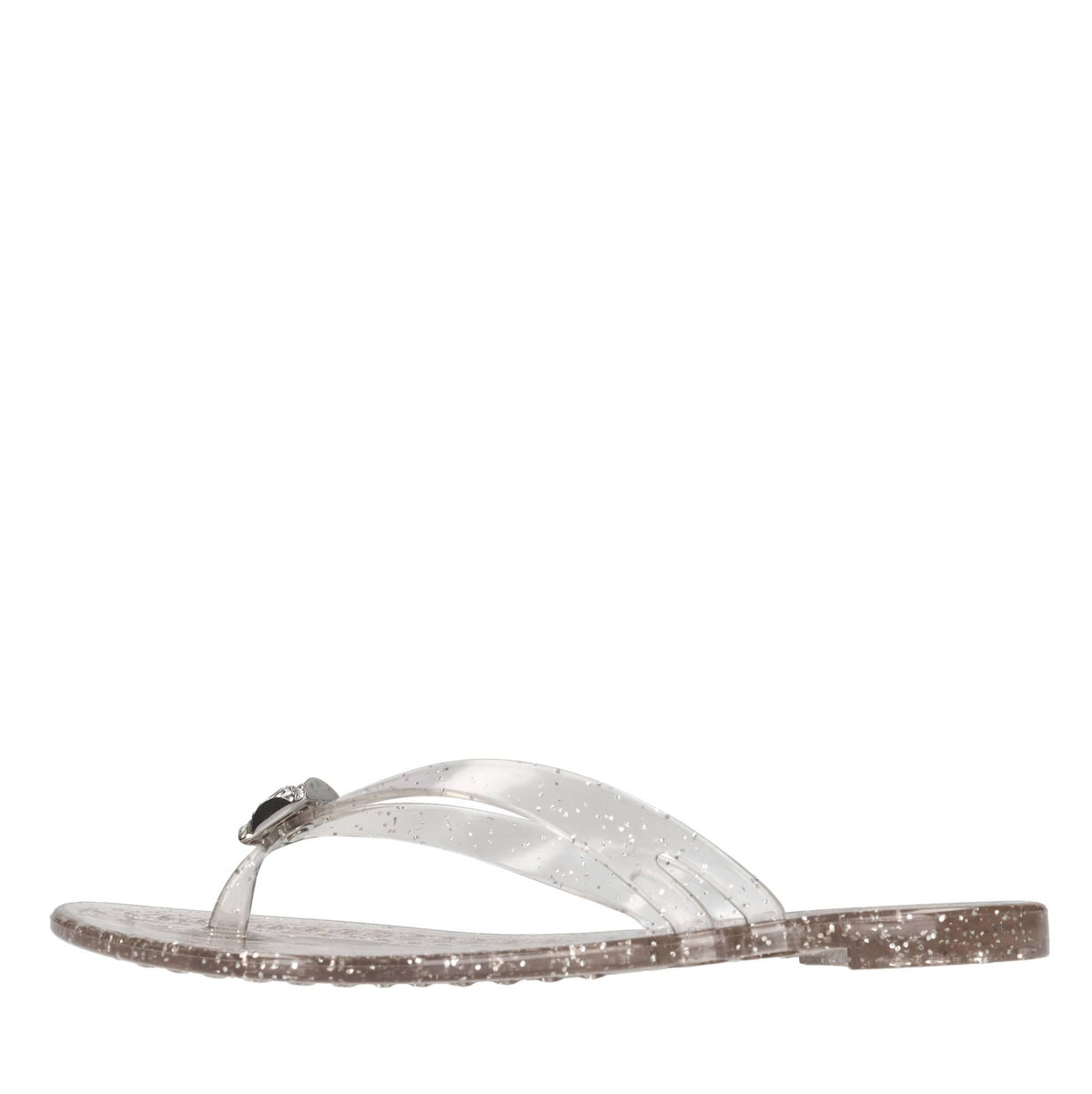 Sandali flat Jelly Glitter in PVC e Swarovski 