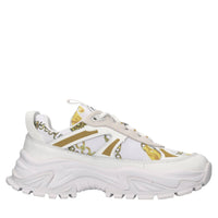 Sneakers in ecopelle e tessuto 