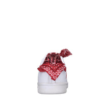 Sneakers in pelle e tessuto 