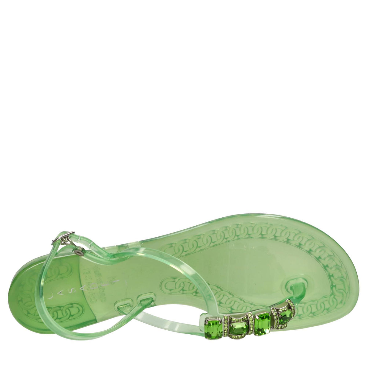 Sandali flat Jelly in PVC  e Swarovski 