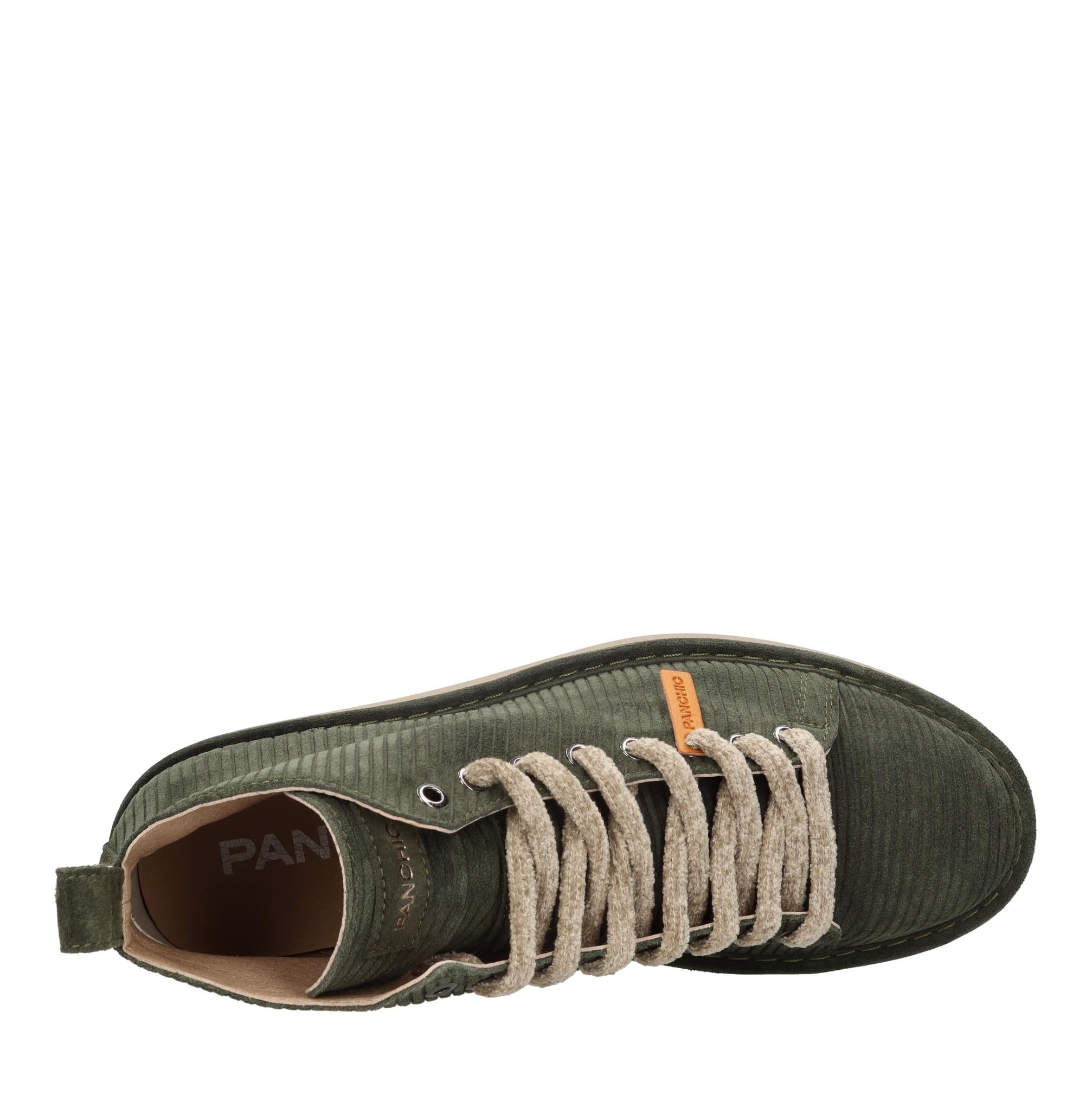 Sneakers alta modello P01 ANKLE BOOT in camoscio 