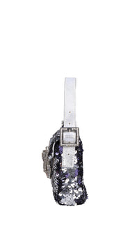 Borsa mini Habibi Sequins in pelle e paillettes 