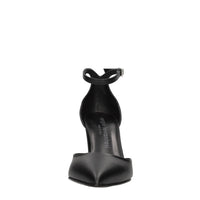 Décolleté slingback in pelle 