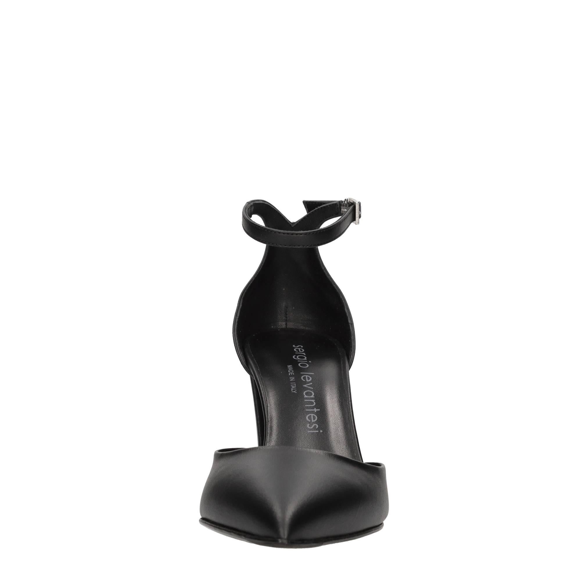 Décolleté slingback in pelle 